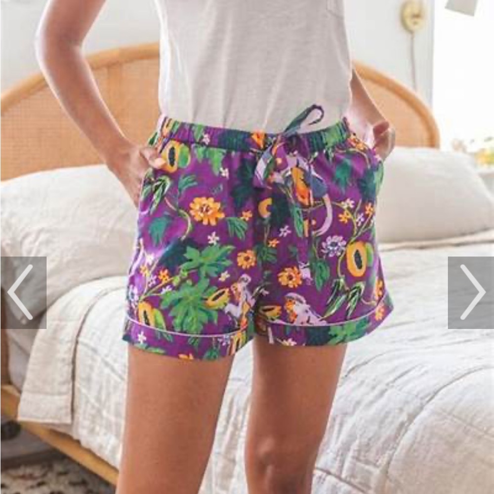 Printfresh Papaya Paradise Purple Sleep Lounge Short